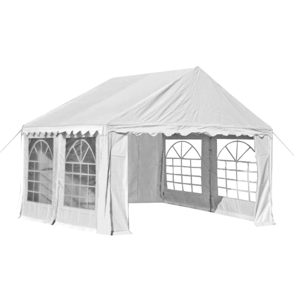 vidaXL Garden Marquee PVC 3x4 m White